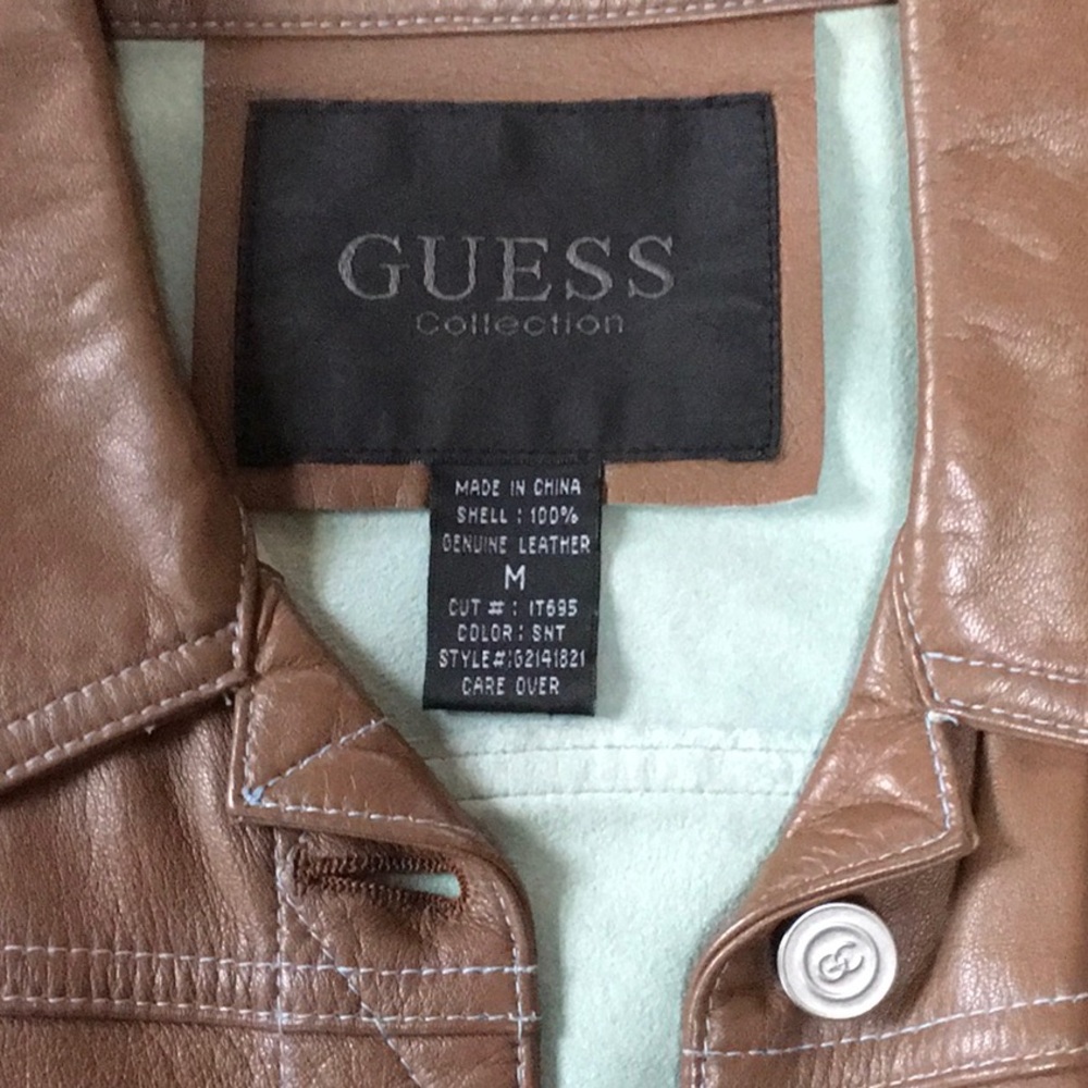 Guess Collection Leather Jacket - Picture 2 of 2
